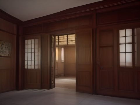 嫩小兔品牌创始人在温馨工作室中手持白色兔子玩偶，暖黄灯光营造出柔软治愈的品牌氛围